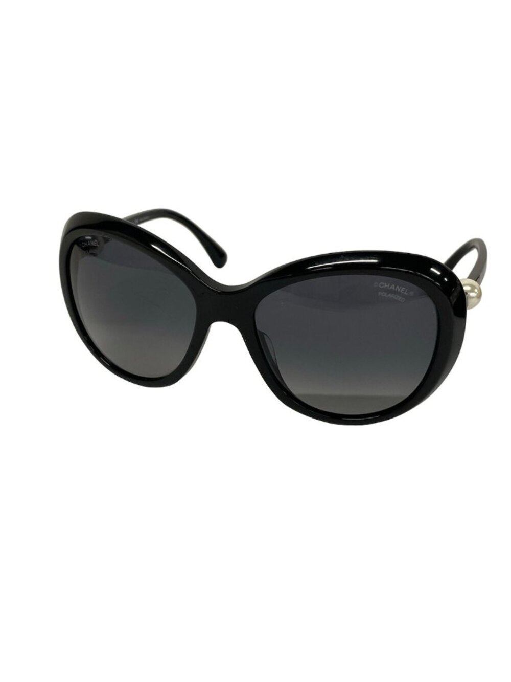 Chanel Sunglasses Dark Gray Black Pearl Eyewear